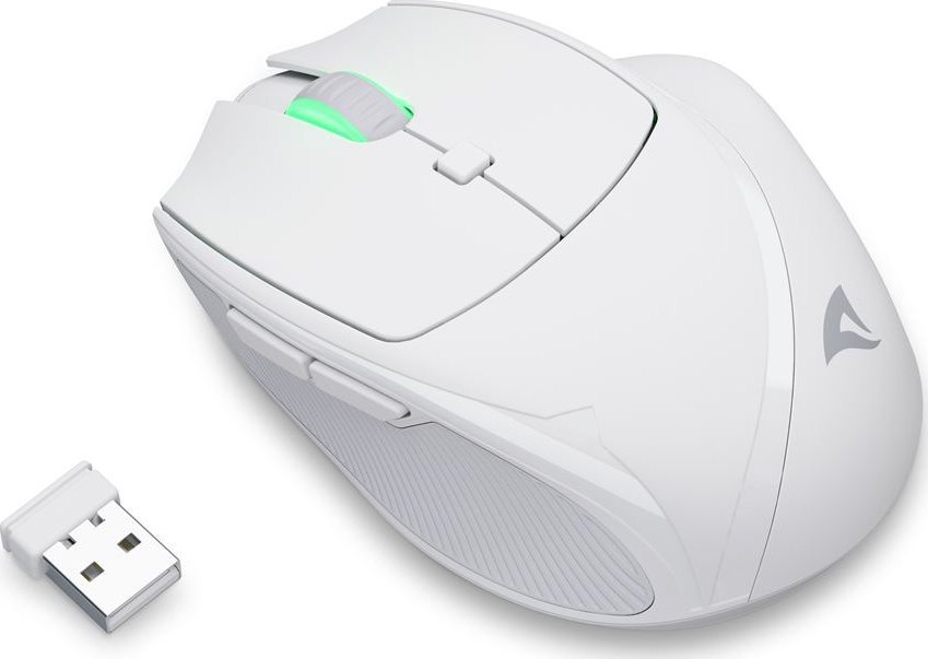 Mi pa kabllo Sharkoon OfficePal M25W, 4000 DPI, RF wireless, i bardhë