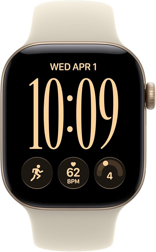 Apple Watch S12 GPS 42mm Light Gold Aluminium Case with Sand Sport Band, M/L