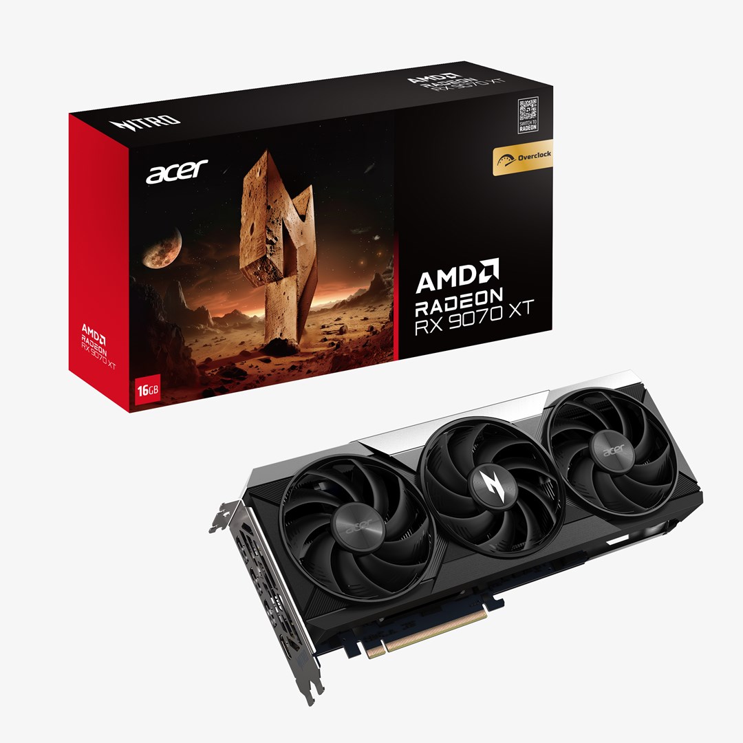 Kartelë grafike Acer Nitro Radeon RX 9070 OC, 16GB, AMD GDDR6