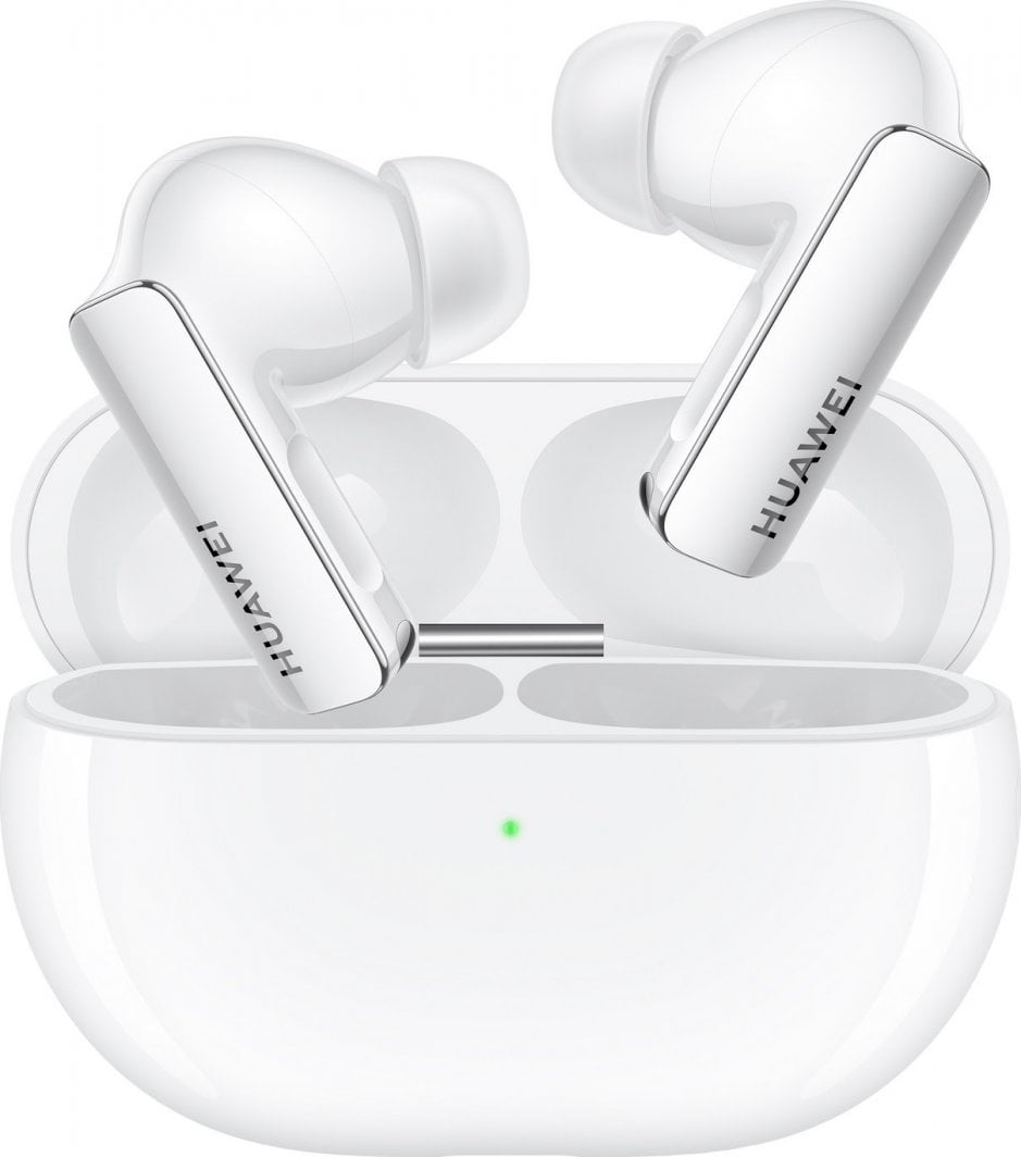 Kufje Huawei FreeBuds Pro 3, me Bluetooth, me mikrofon, të bardha