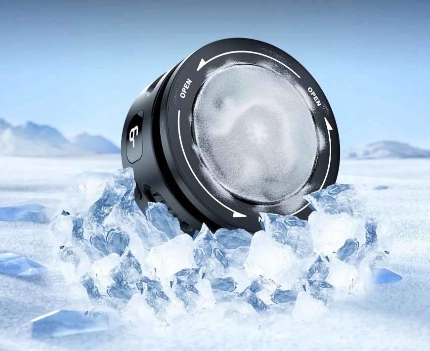 Ftohës telefoni Telesin, me karikues wireless, i zi