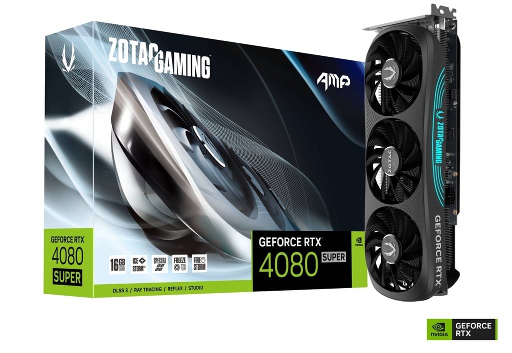Kartelë grafike Zotac Gaming GeForce RTX 4080 SUPER AMP, 16GB, e zezë