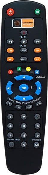 Pilot televizori Polsat HD5000, origjinal, për dekoder, i zi