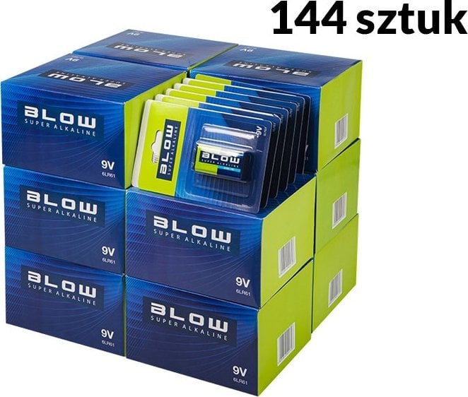 Bateri alkaline Blow Super Alkaline 9V 6LR61, paketim blister