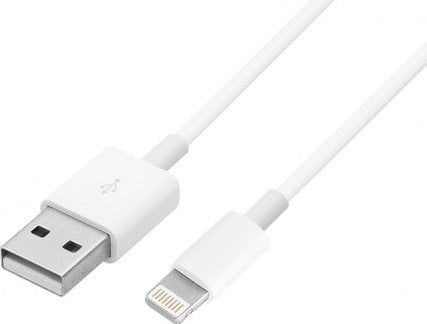 Kabllo USB për iPhone Lightning, 1m, e bardhë