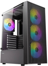 Kuti kompjuteri Antec AX27 RGB, MIDI Tower, xham i temperuar, e zezë