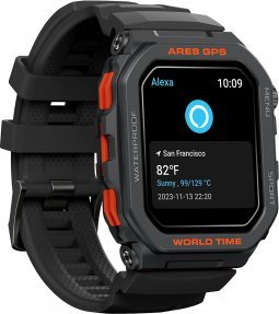 Ora inteligjente Zeblaze Ares, GPS, Alexa, telefonata, e zezë