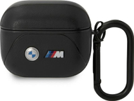 Mbulesë BMW BMA322PVTK për AirPods 3, lëkurë ekologjike, seria Curved Line, e zezë