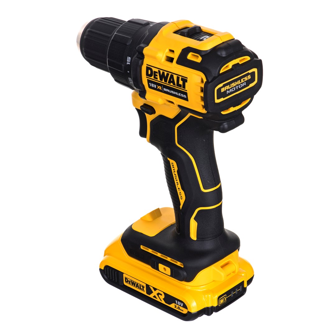Shpues vidhosës Dewalt DCD708D2T, 18V, 2x bateri 2Ah, i verdhë