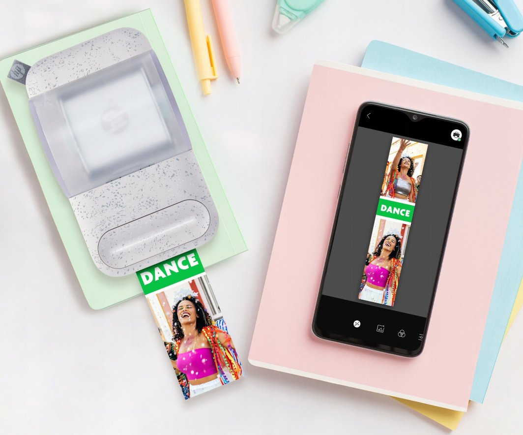 Пренослив печатач HP Sprocket Panorama, бел