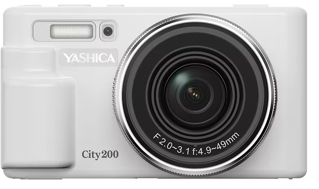 Дигитален фотоапарат Yashica City 200, 13MP, оптички зум 10x, бел