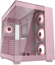 Куќиште за компјутер Cougar FV150 ARGB, MIDI Tower, розово