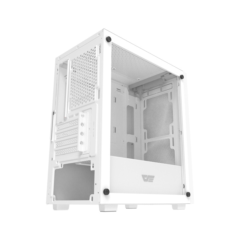 Kuti kompjuterike Darkflash M305 Mesh, M ATX, xham i temperuar, e bardhë
