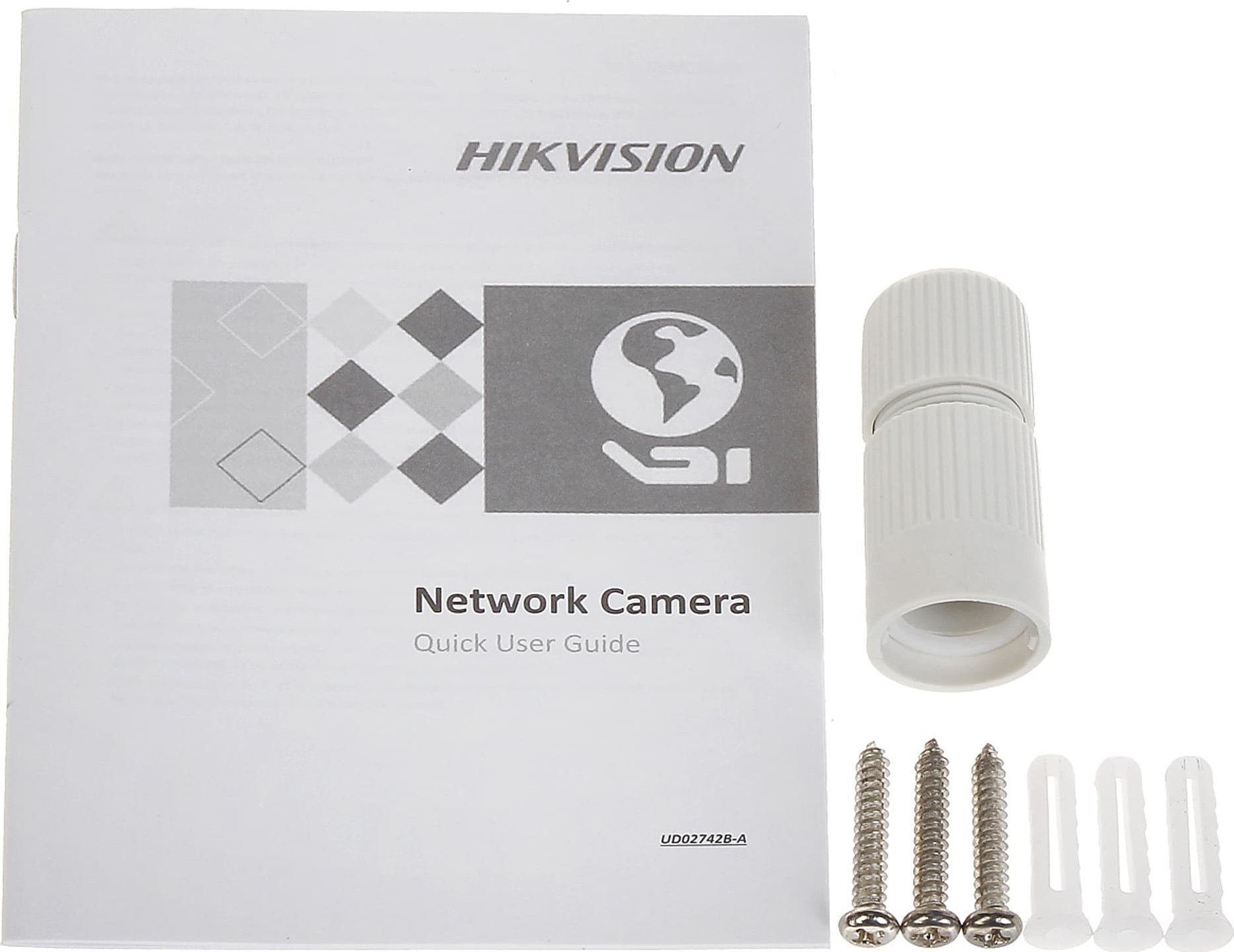 Kamerë sigurie IP Hikvision DS-2CD1323G2-I 2.8mm, Full HD 2MP, IR 30m, IP67, e bardhë