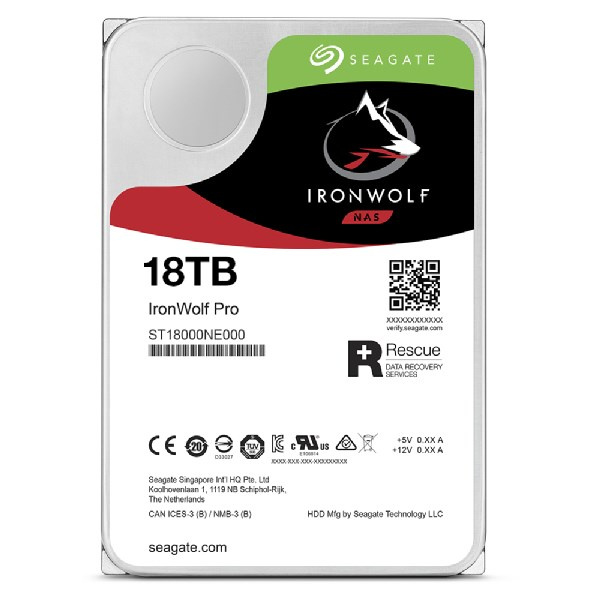 Hard Disk Seagate IronWolf Pro, 18TB, 7200RPM