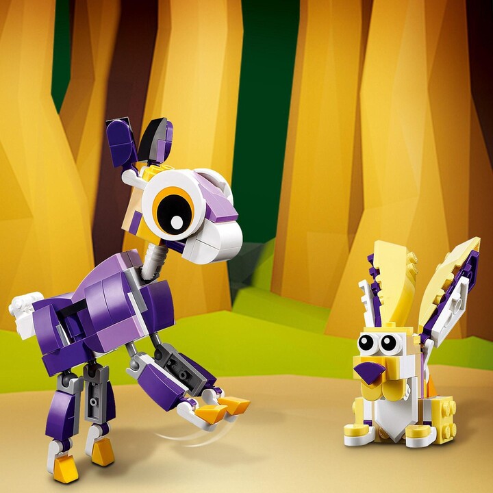 Set LEGO® Creator 3in1 31125 Magic Forest Animals, 175 pjesë