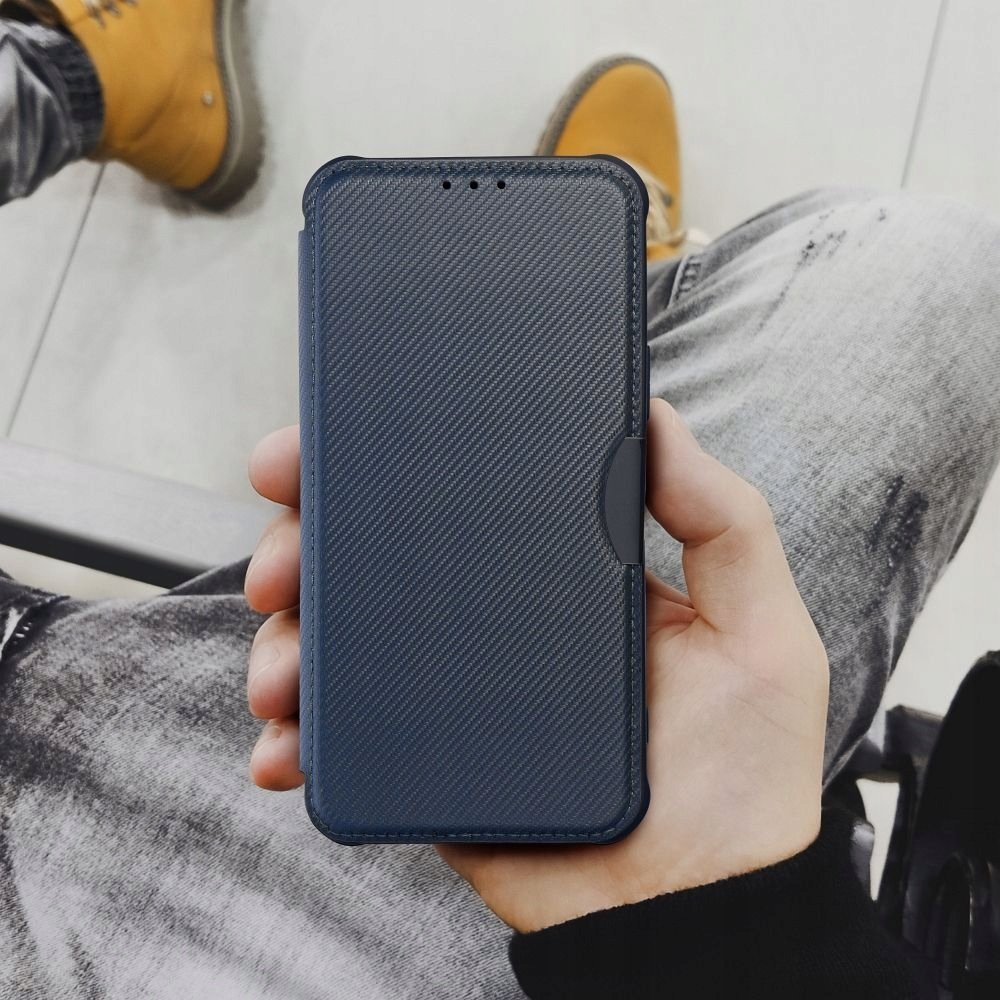 Këllëf libër Futera Razor për Samsung Galaxy A25 5G, me magnet, me xhep kartash, i zi