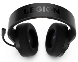Kufje gaming pa tela Lenovo Legion H600, wireless 2.4 GHz, mikrofon, të zeza