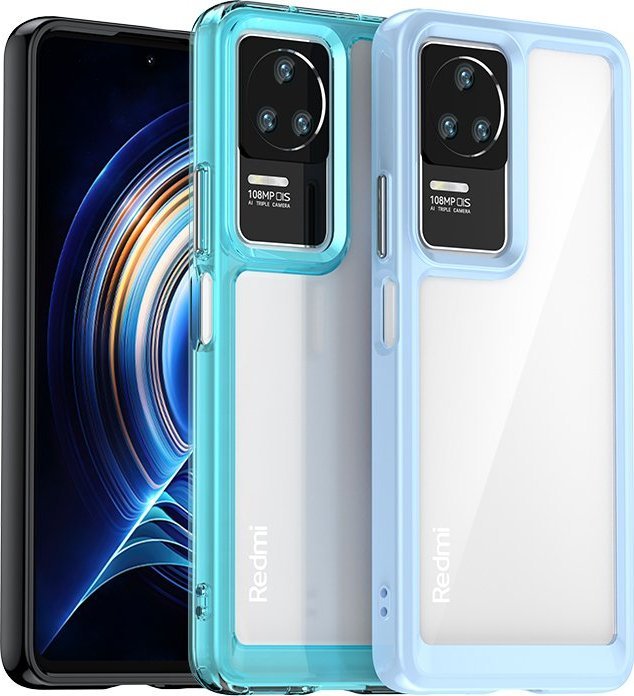 Mbulesë telefoni Hurtel Outer Space Case për Xiaomi Poco F4 5G, kornizë fleksibile, e zezë