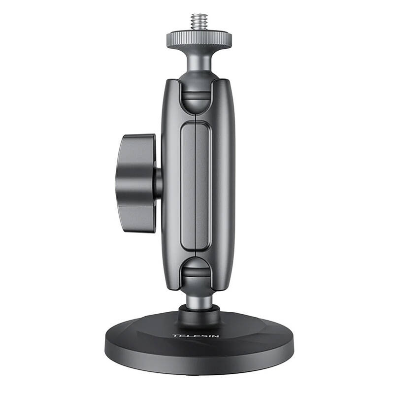 Mbajtëse magnetike me vakum për kamera aksioni Telesin, për Insta360 Go3, metalike, e zezë