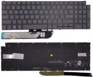Tastierë Dell Inspiron 5584 5590 5593 5594 5598, me ndriçim, e zezë gri