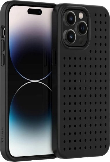 Mbrojtëse telefoni Pinifit Pinit Dynamic Tattoo Pin, për iPhone 14 Pro 6.1", pattern, e zezë