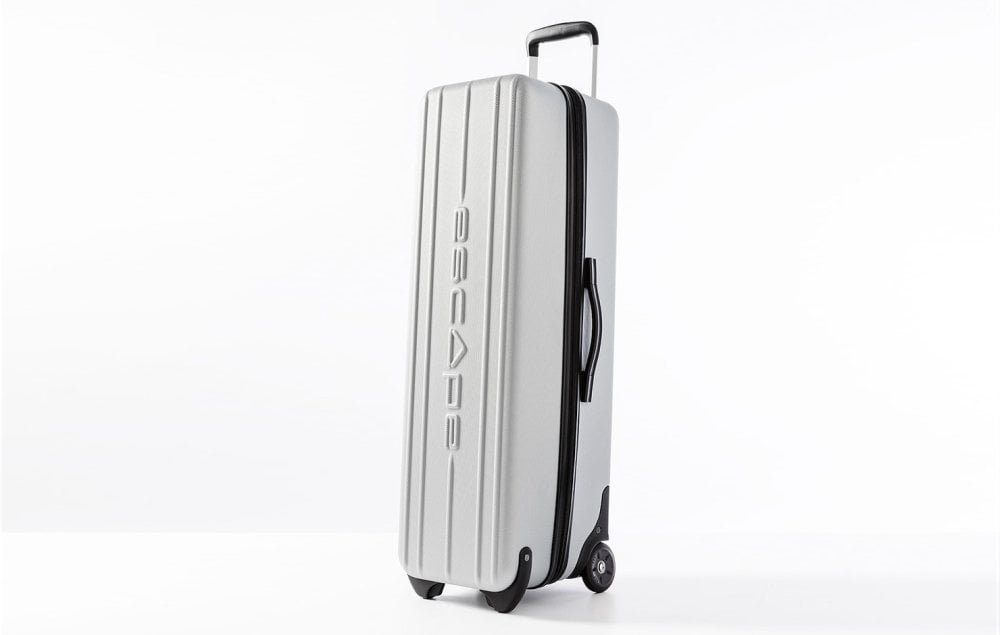 Kuti udhëtimi Escape Travel Case P9, me rrota, material i qëndrueshëm, gri