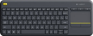 Tastierë wireless Logitech K400 Plus, me touchpad, për PC dhe TV, e zezë