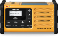 Radio emergjente Sangean MMR-88DAB, DAB+, FM, me panel diellor, e zezë e verdhë