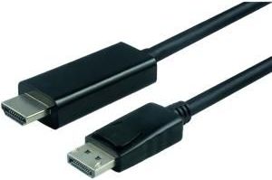 Kabllo Value DisplayPort në HDMI, 5m, e zezë
