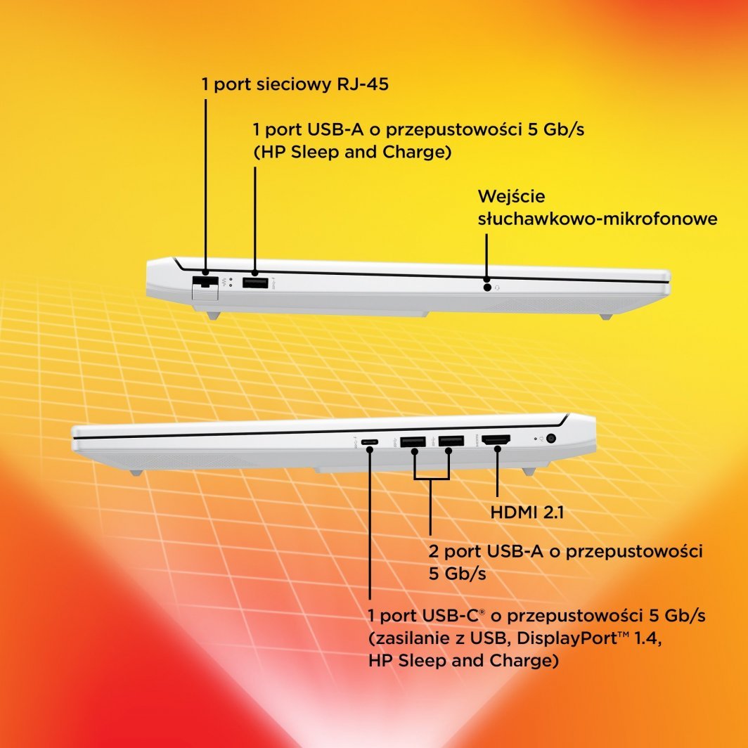 Laptop HP 16-S0005NW, 16", Ryzen 5-7640HS, 16GB RAM, 512GB SSD