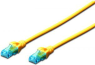 Kabllo Digitus Patch cord, U/UTP, cat.5e, PVC1m, e verdhë