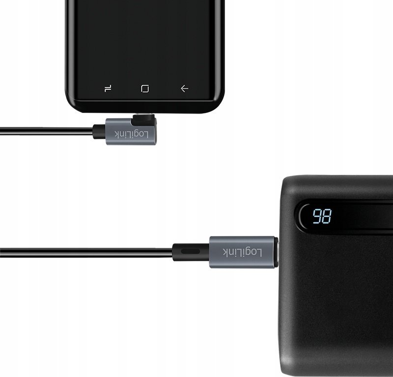 Kabllo USB LogiLink CU0183, USB C në USB C, 2m, 100W, e zezë