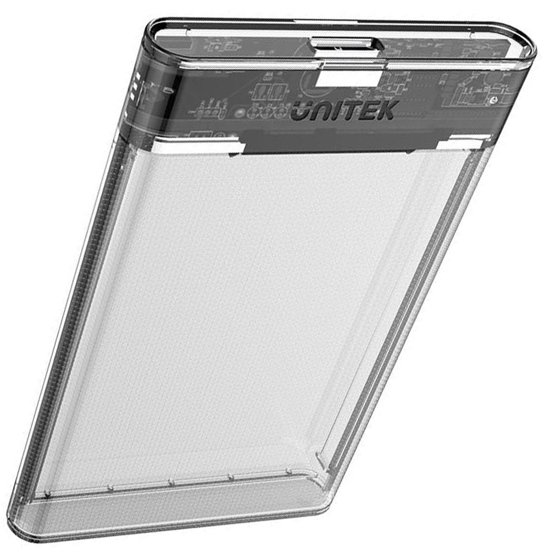 Enkluzë për disk Unitek DiskGuard Limpid R S1103A, USB 3.2 Gen 1, 2.5" SATA HDD SSD, transparente