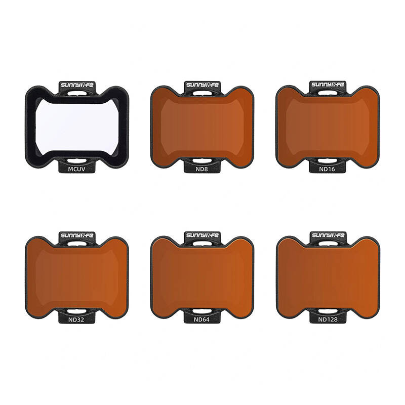 Set filtrash Sunnylife MCUV ND8 16 32 64 128, për DJI Avata 2, 6 copë, ngjyrë kafe