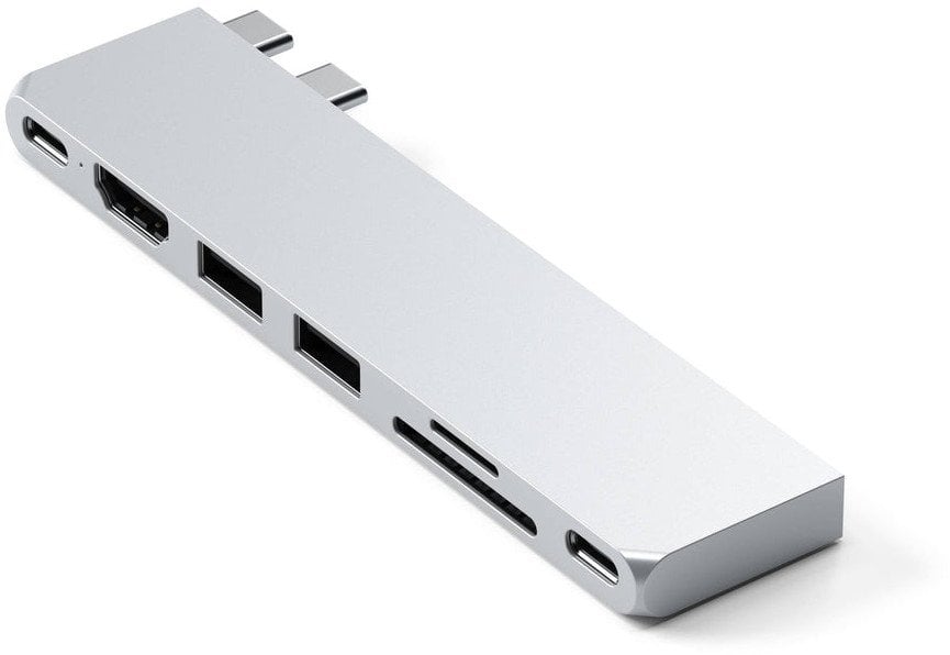 Hub USB C Satechi Pro Hub Slim, për MacBook Air M2, HDMI, argjendtë