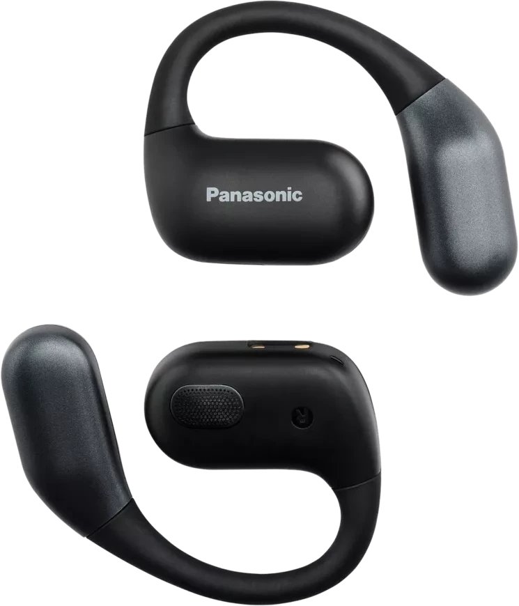 Kufje TWS Panasonic RB F10DE K, Open Ear, Bluetooth ENC, 7+18 orë, të zeza
