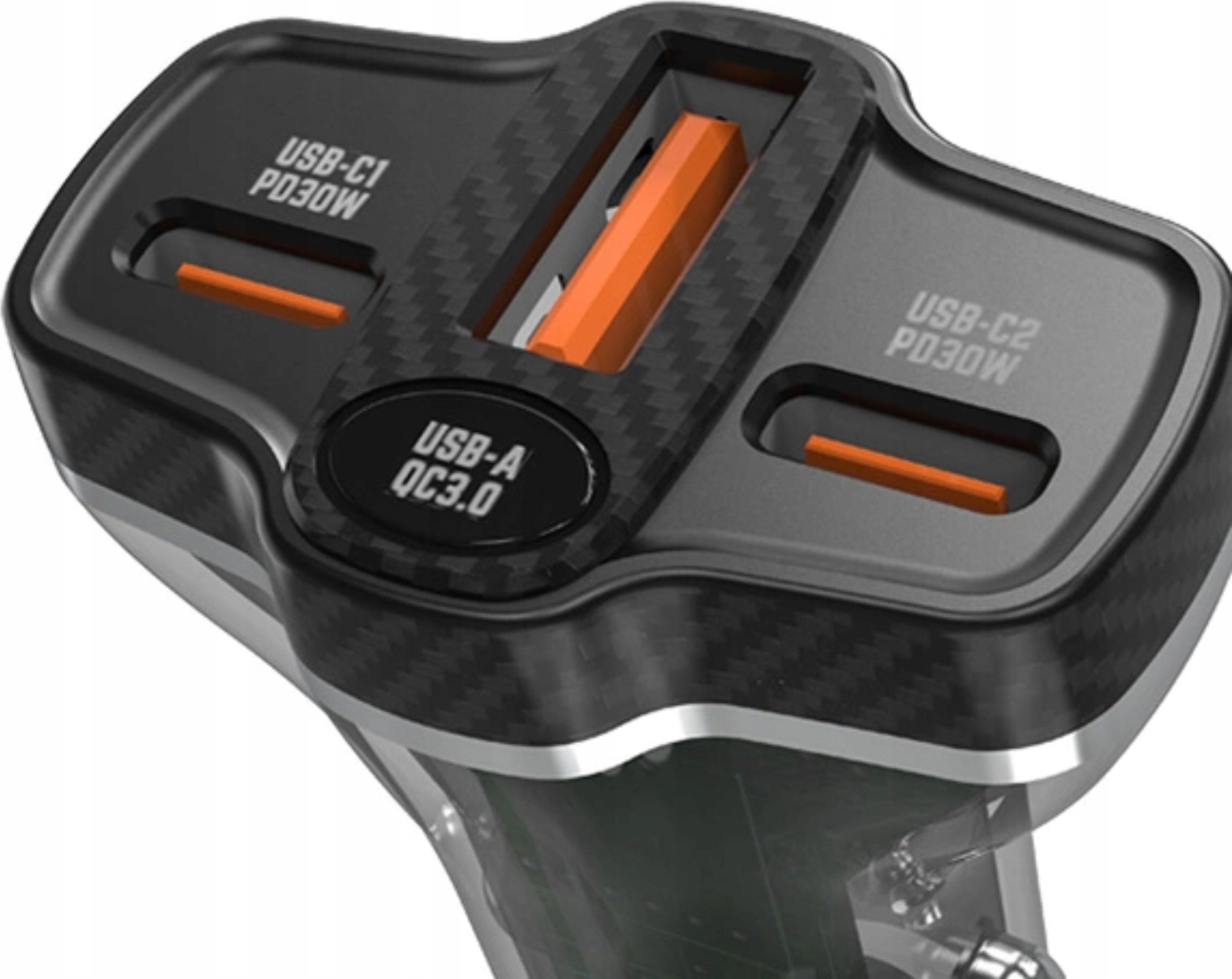 Karikues veture Dudao R78, 78W, USB C PD dhe 2x USB A QC, i zi