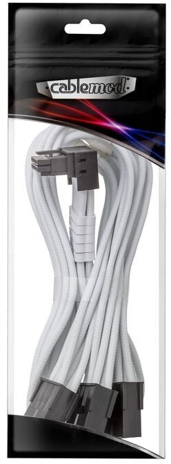 Kabllo furnizimi CableMod Pro ModMesh 12V-2x6, 3x 8-pin PCIe, 45cm, e bardhë