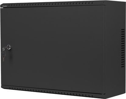 Kabinet montues në mur Lanberg WAF1 19", 4U+3U, profil i ulët, i zi