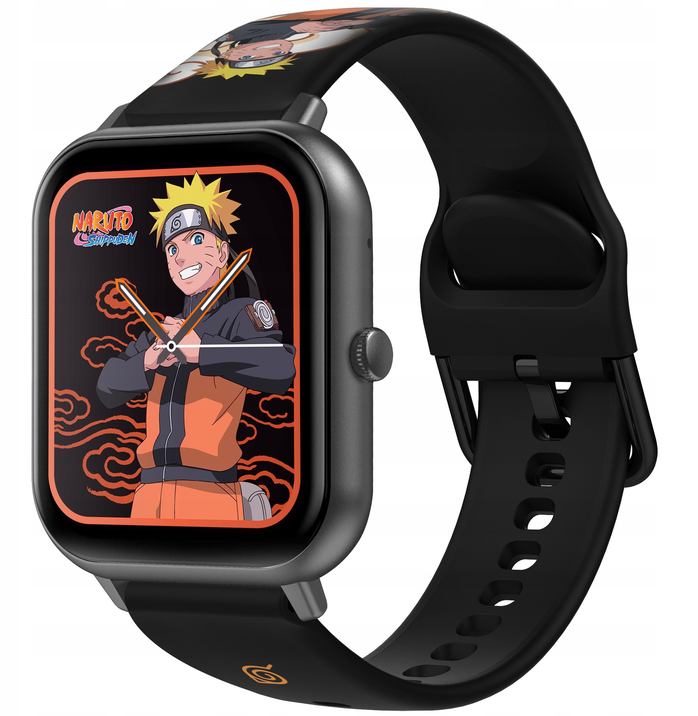 Ora inteligjente Abyx Smartwatch Fit Touch 3 Naruto Uzumaki, ekran me prekje, gjurmim aktiviteti, gri space