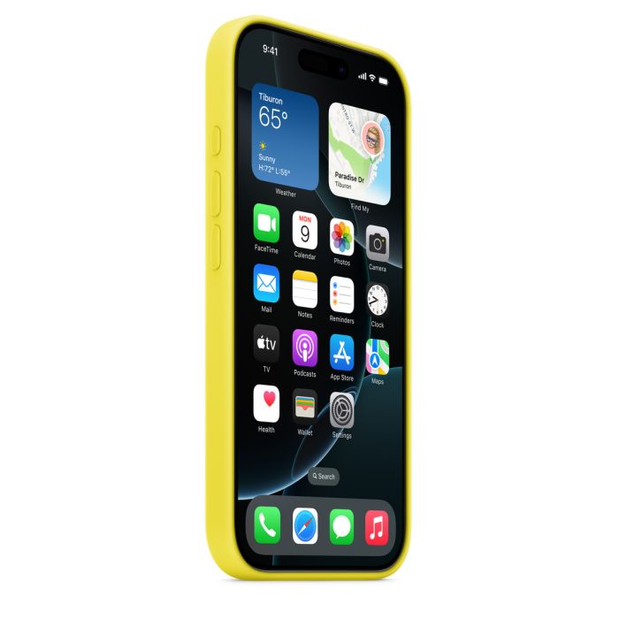 Apple iPhone 16 Pro Silicone Case with MagSafe, Star Fruit (Seasonal)