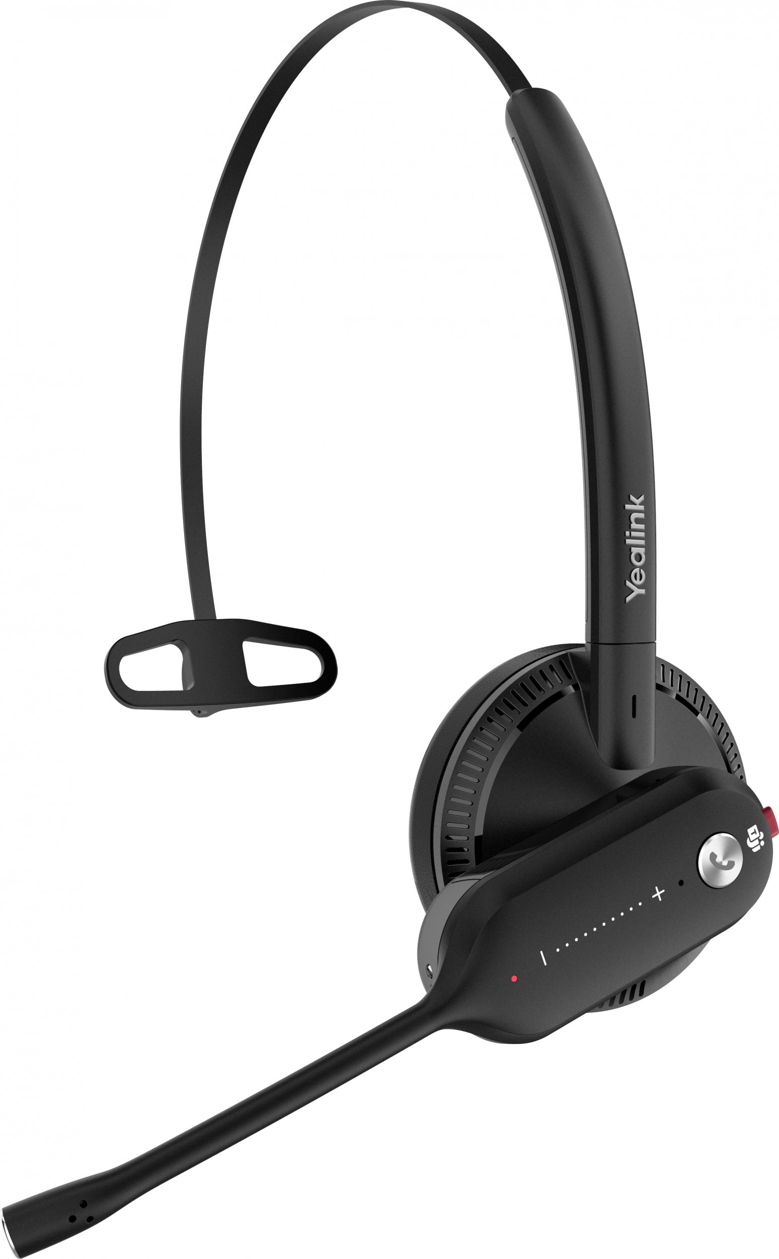 Kufje pa tela Yealink WH67 UC, me Bluetooth, për zyrë, e zezë