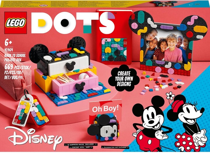 Set Set LEGO® DOTS 41963 Patch Mickey Mouse and Minnie Mouse, 669 pjesë