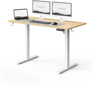 Sense7 Nojo Light Електрична Стоечка Маса, 120 cm x 60 cm, Светло Кафеава-Бела
