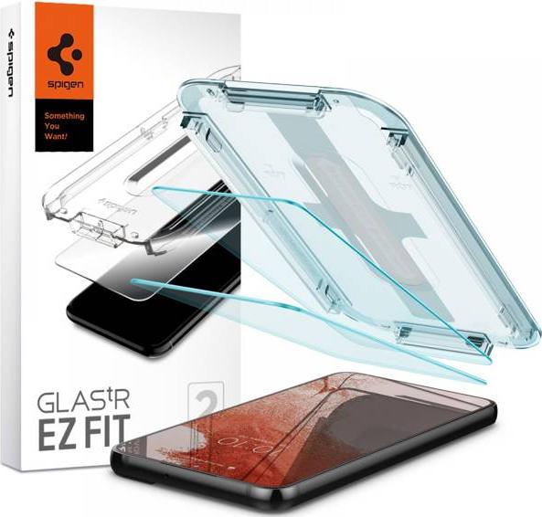 Xham mbrojtës Spigen GLAS.tR ez Fit për Samsung Galaxy S22, 2 copë, transparent