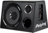 Subwoofer për veturë Peiying, 10", 200W, me amplifikator dhe kabllo