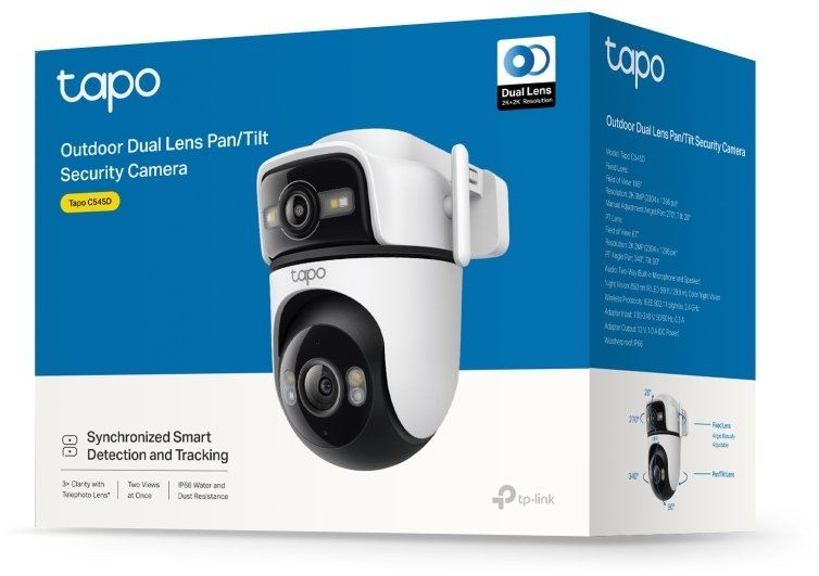 Kamerë sigurie TP-Link Tapo C545D, 2K, Color Night Vision, e bardhë