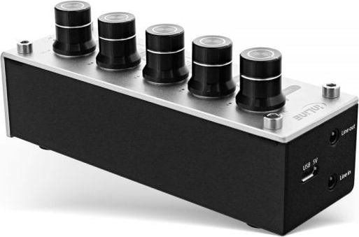 Përforcues kufjesh InLine AmpEQ 99201I, Hi Fi, equalizer 3 banda, i zi