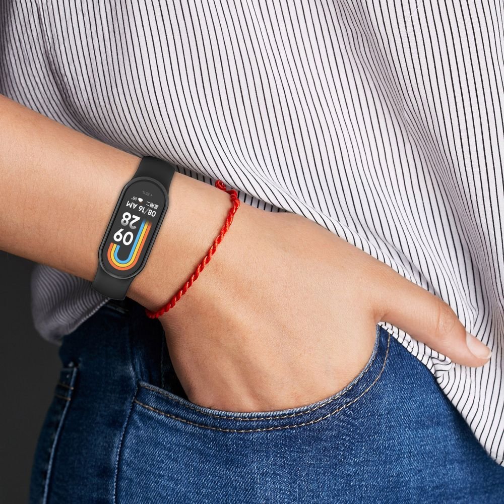 Rrip dore Tech-Protect IconBand për Xiaomi Smart Band 8 8 NFC, TPU, i rregullueshëm, bezhë